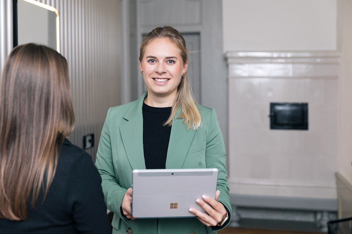 Jeanine Weber, Immobilienbewirtschafterin. Vergrösserte Ansicht