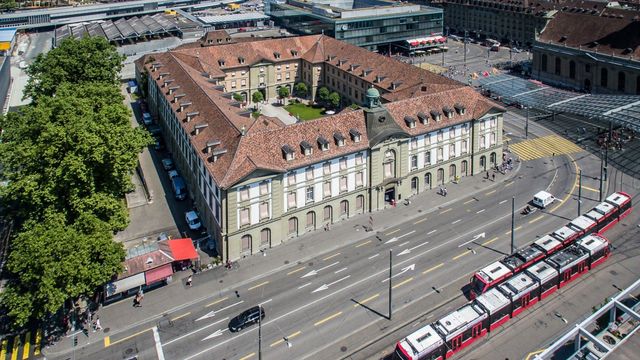 Burgerspital aus der Sicht einer Drohne