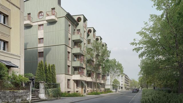 Visualisierung des Ersatzneubaus an der Zähringerstrasse in Bern