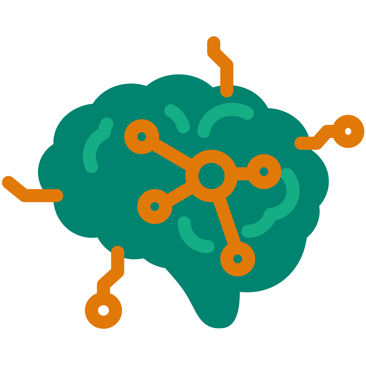 Icone du domaine de la formation représentant un cerveau