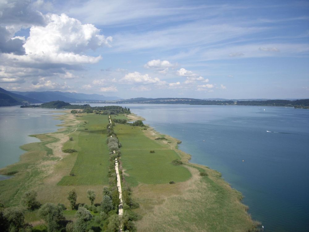 Drohnenaufnahme der St. Petersinsel