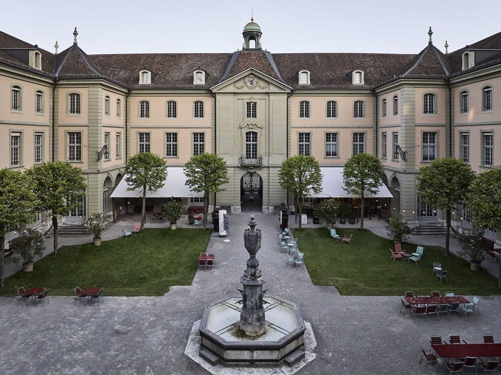 Abbildung des Innenhofes des Burgerspitals