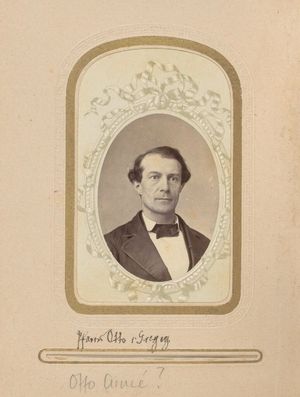 Fotoporträt von (Wilhelm Aimé) Otto von Greyerz (1829–1882)