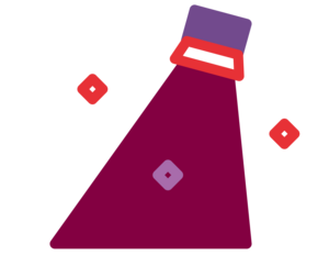 Icon Förderbereich Kultur in Form eines Scheinwerfers