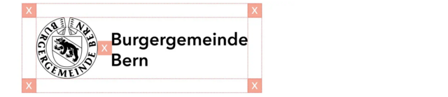 Darstellung Schutzzone Logo Burgergemeinde Bern