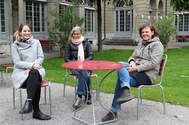 de gauche à droite : Corinne Aerni, Patricia Schirò, Petra Schweizer