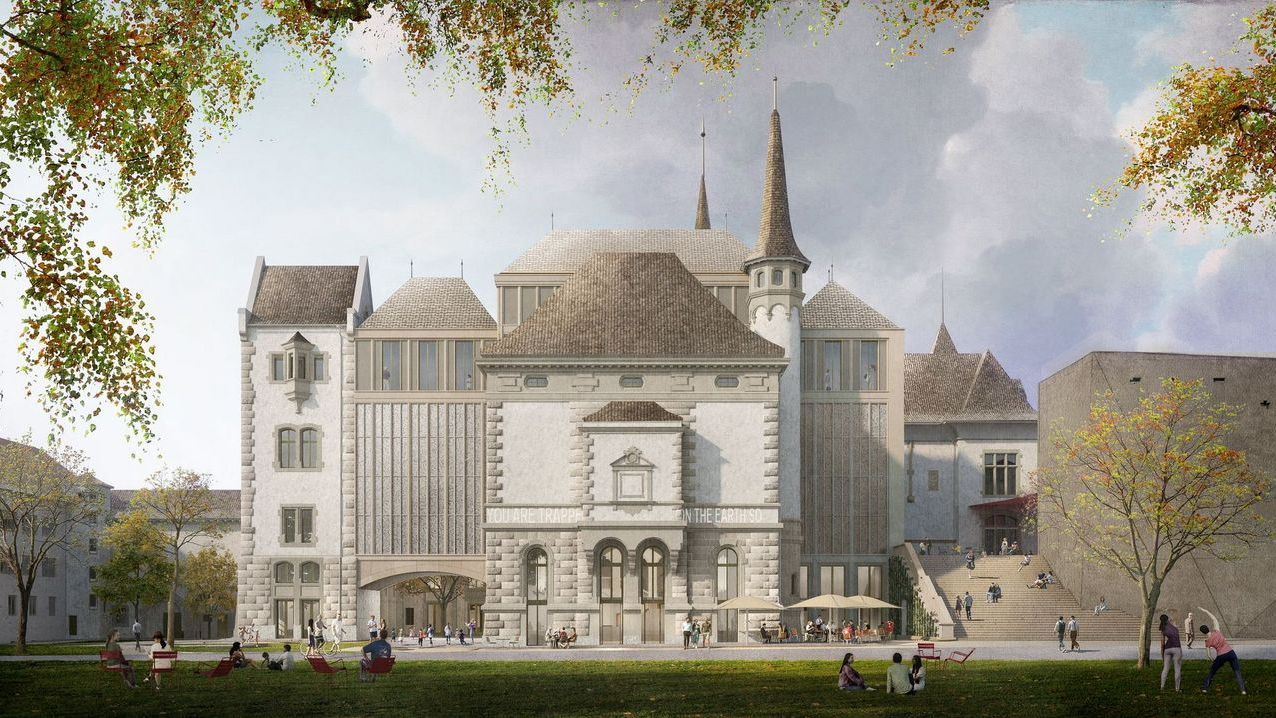 Fassade sud vue depuis le quartier des musées