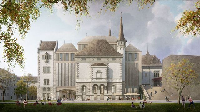 Südfassade aus der Sicht des Museumsquartiers Bern. ©Nightnurse Images AG, Zürich