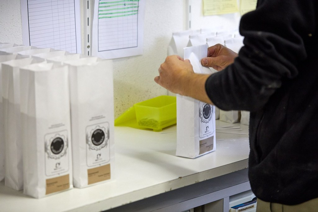 Mehlabpackung