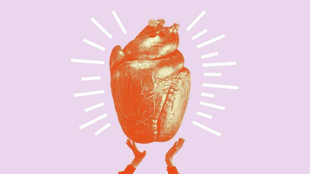 Zu sehen ist ein Artwork, bei welchen das Herz im Mittelpunkt steht