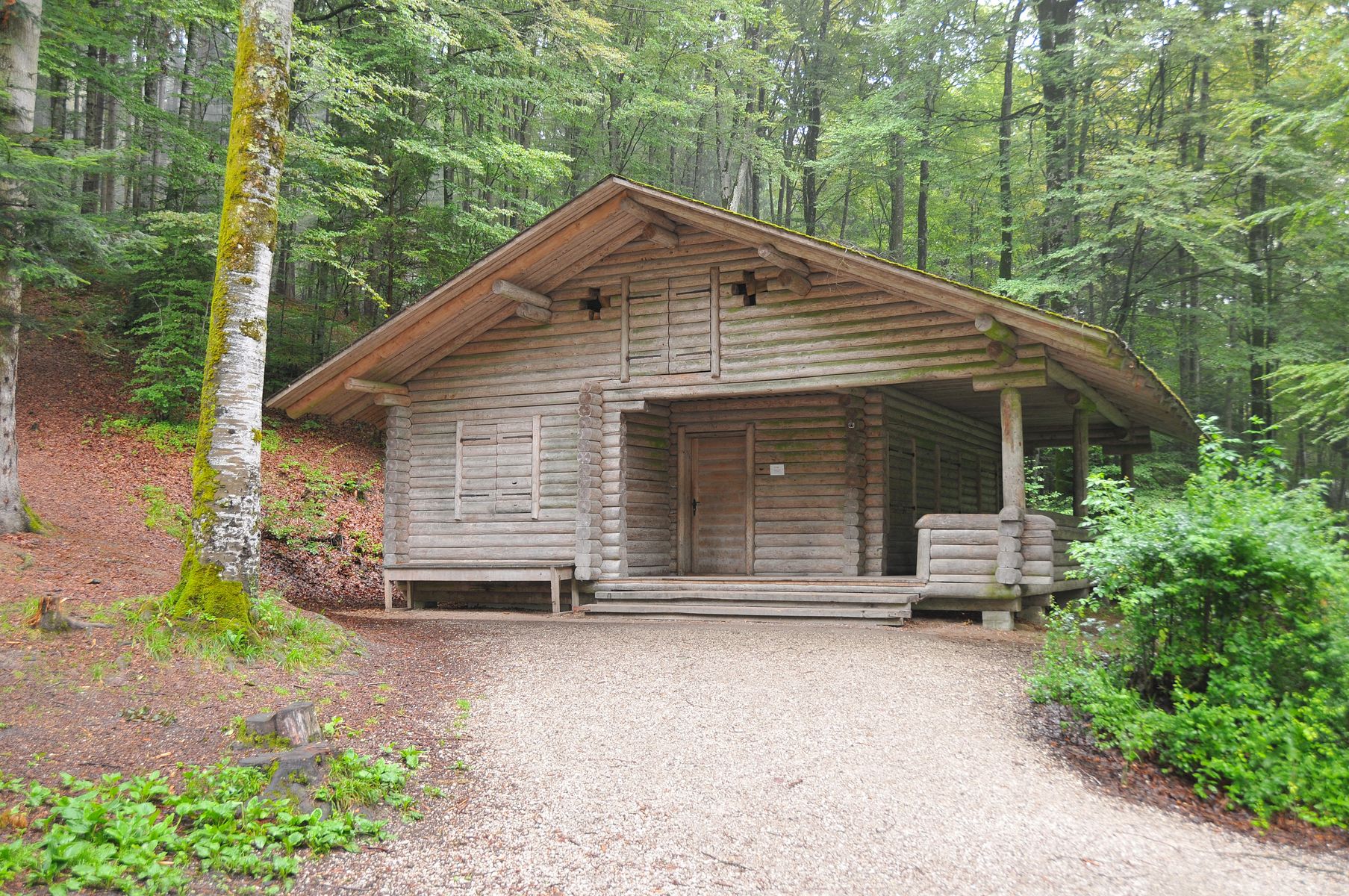 Aussenansicht der Waldhütte Schönenbrunnen