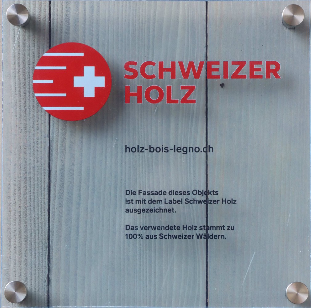 Breitenacker Kehrsatz mit Label «Schweizer Holz» ausgezeichnet