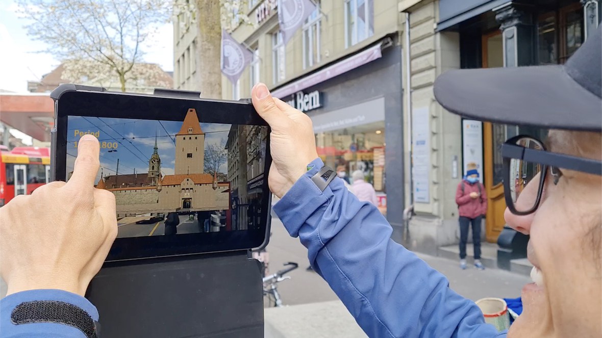 Ein lebendiger Blick zurück in Berns Vergangenheit mit dem Smartphone