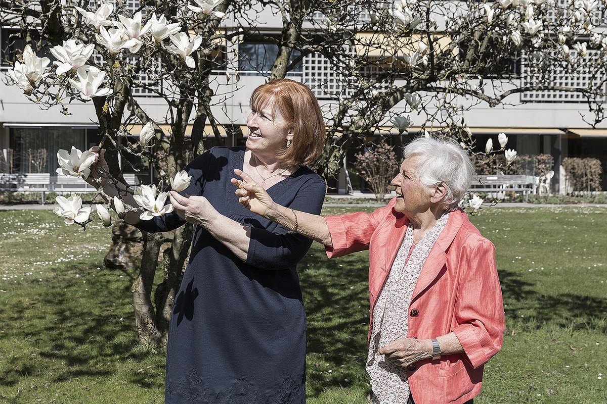 Freiwilligenarbeit im Burgerspittel im Viererfeld (Quelle burgerspittel.ch). Vergrösserte Ansicht