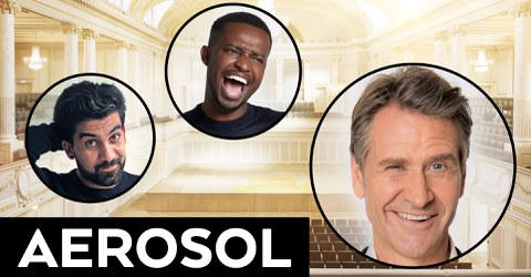 AEROSOL – Comedy Festival mit Rob Spence, Charles Nguela, Cenk Korkmaz & Martina Hügi