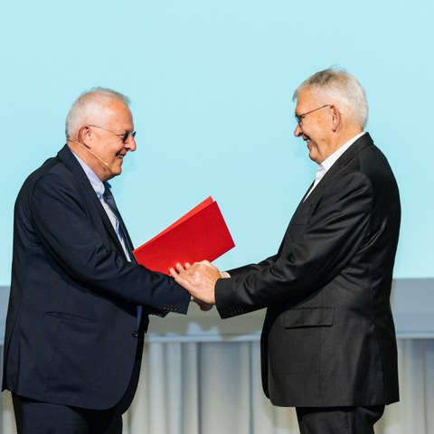 Bernhard Ludwig mit Dieter Bogner. Vergrösserte Ansicht