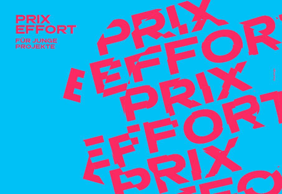 Prix Effort: Unterstützung für junge Projekte